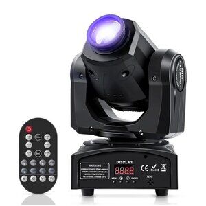 NEW! U`King 50W LED Moving Head Light with Remote 8 GOBO 8 Pattern Spotlight by